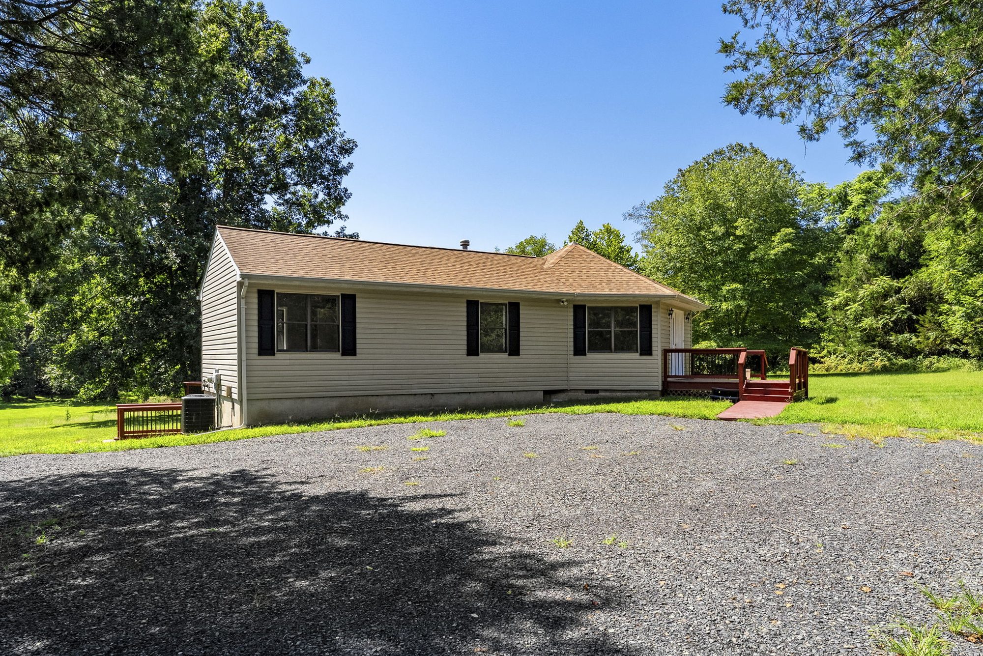Side view of the home from the yard
